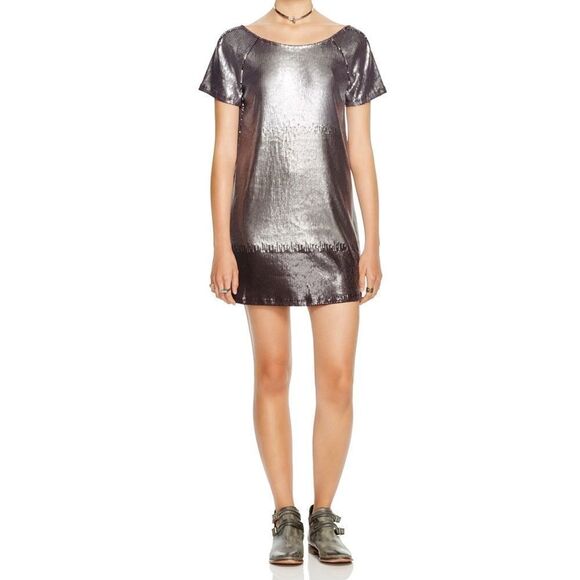 ✨HP✨FP Ombre Sequins Gunmetal Gray Dress✨ - Picture 4 of 11